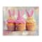 Stupell Industries Pastel Bunny Ear Cupcakes Canvas Wall Art
